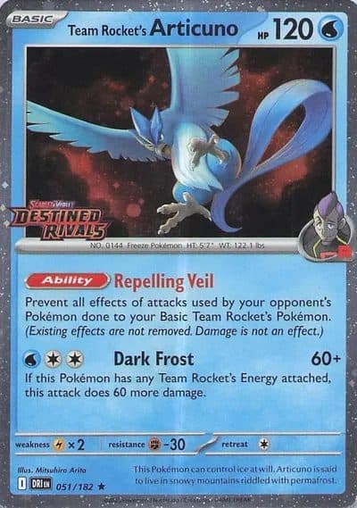 Team Rocket's Articuno (Destined Rivals Stamp)